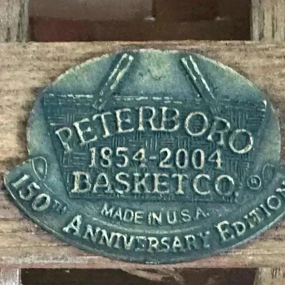 BICYCLE PET BASKET PETERBORO BASKET CO. 150 YEAR ANNIVERSARY RARE - Picture 9 of 10